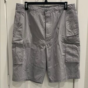 Levi's Gray Cargo Shorts Casual Cotton Blend